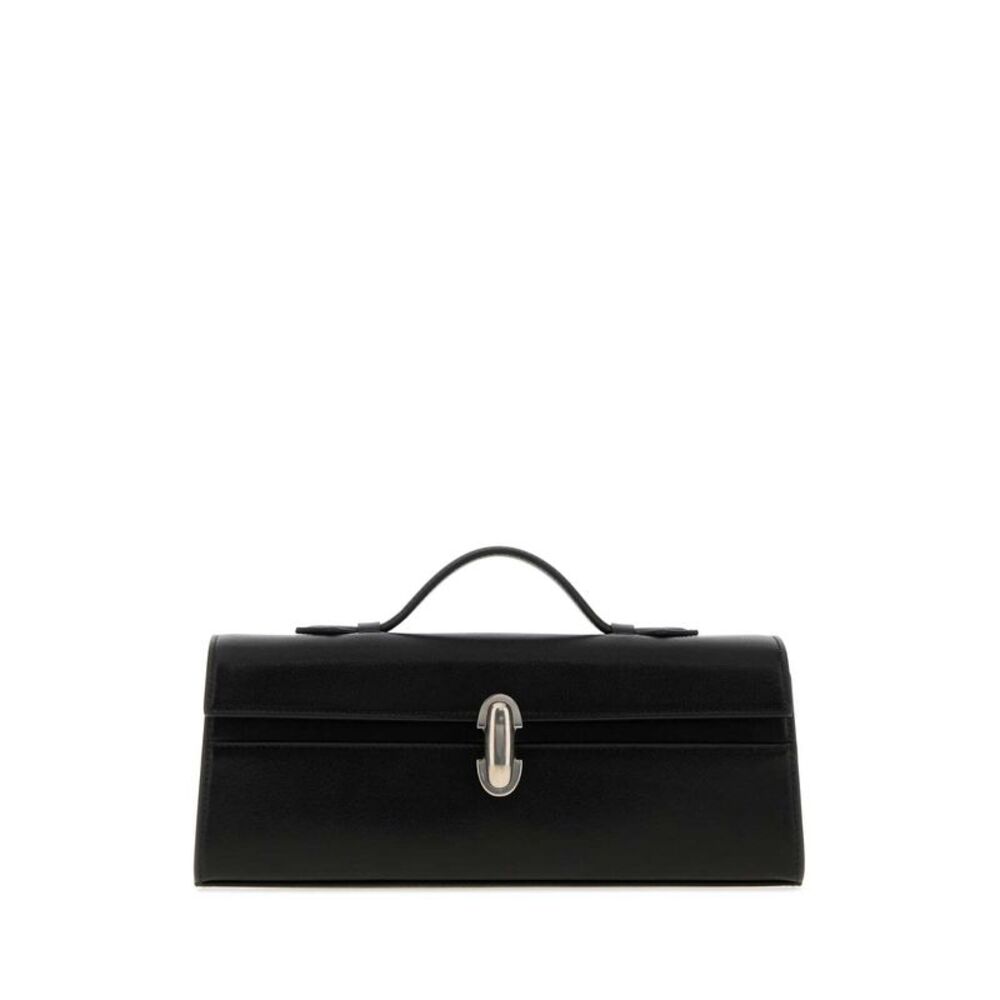 Savette Women Black Leather Symmetry Handbag